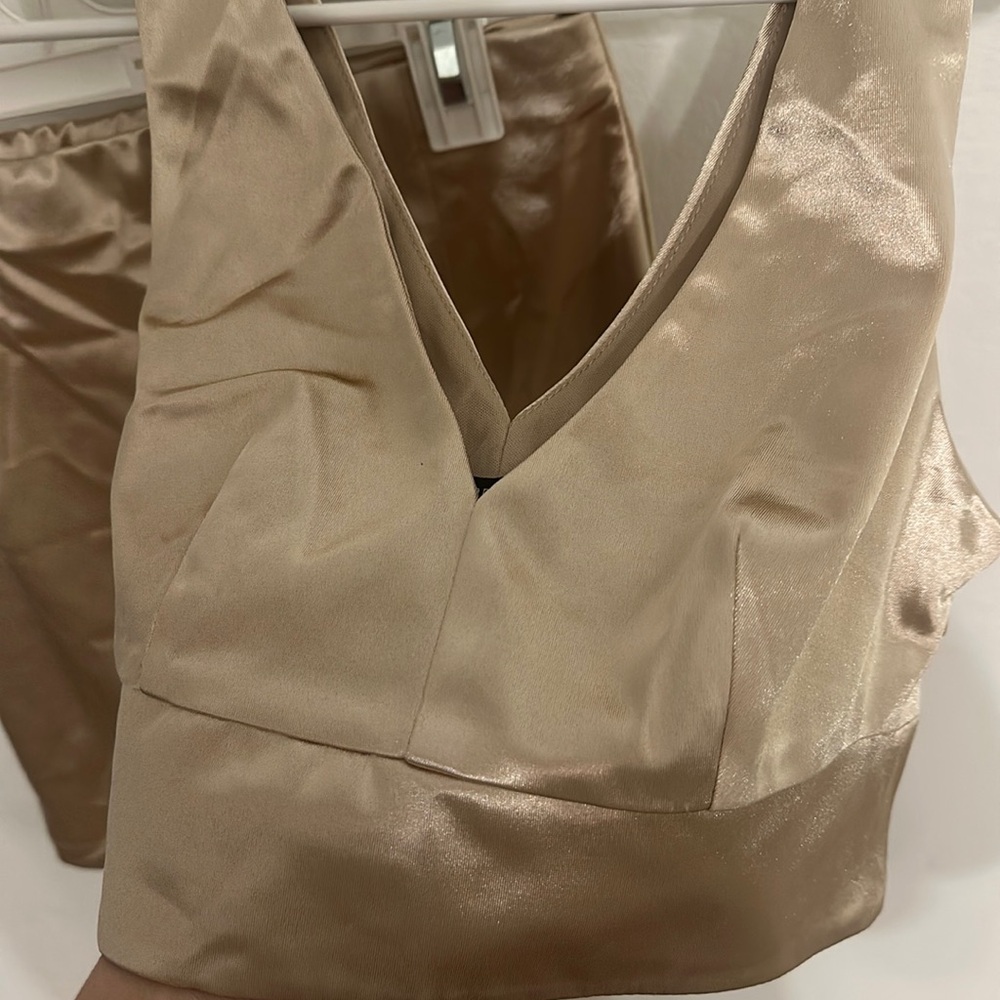 Two piece gold set